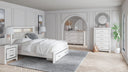 7 Pc. Bed, Dresser, Mirror, Chest