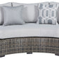 Harbor Court - Gray - Curved Loveseat With Cushion