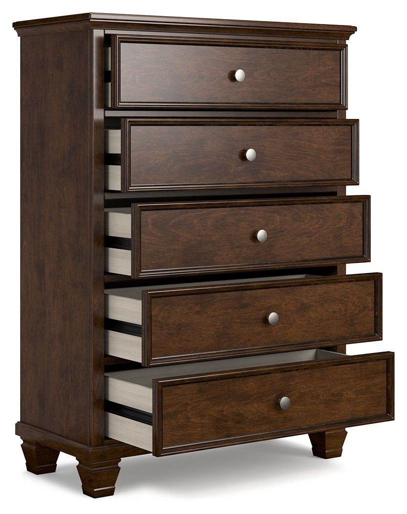 Danabrin - Brown - Five Drawer Chest - Forward Furniture