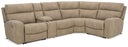 5 Pc. Power Reclining Sectional With Storage Console