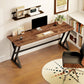 71" Computer Desk, Industrial Writing Table with X-Shaped Frame for Home Office, Rustic Brown