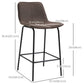 Upholstered Counter Height Bar Stools Set of 2 - Coffee