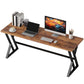 71" Computer Desk, Industrial Writing Table with X-Shaped Frame for Home Office, Rustic Brown