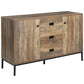 Industrial Sideboard Buffet with Drawers - Brown