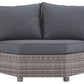 Salem Beach - Dark Gray - 5 Pc. - Sectional Lounge Set