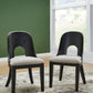 Rowanbeck - Gray / Black - Dining Upholstered Side Chair (Set of 2)