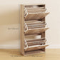 Shoe Storage Cabinet with 3 Flip Drawers, Narrow and Slim, 12 Pair of Shoes Organizer for Hallway, Entryway, Nature Wood