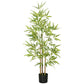 4ft Artificial Tree, Indoor Fake Bamboo with Pot, for Home Office Living Room Decor