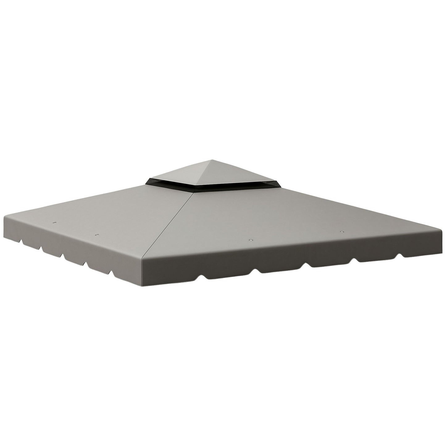 10' x 10' Gazebo Replacement Canopy, Gazebo Top Cover with Double Vented Roof for Garden Patio Outdoor TOP ONLY, Grey