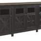 Tyler - Black / Gray - Extra Large TV Stand