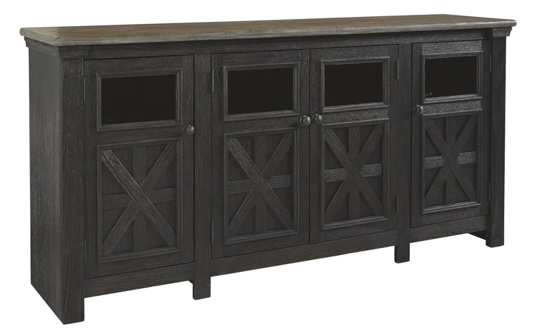 Tyler Creek - Black / Gray - Extra Large TV Stand - Forward Furniture