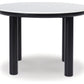 Xandrum - Black - Round Dining Room Table