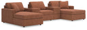 5 Pc. Pit Sectional With Storage Consoles