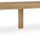 Galliden - Light Brown - Rectangular Dining Room Extension Table