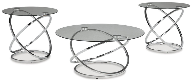 Hollynyx - Chrome Finish - Occasional Table Set (Set of 3) - Forward Furniture