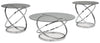 Hollynyx - Occasional Table Set (Set of 3) - Chrome Finish