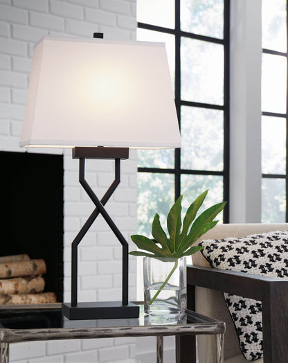 Brookthrone - Black - Metal Table Lamp (Set of 2) - Forward Furniture