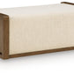 Marxmore - Upholstered Ottoman With Storage - Brown