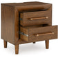 Lyncott - Brown - Two Drawer Night Stand