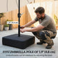 Garden Parasol Base 176 lbs Sand Filled Heavy Duty Stand for Cantilever Umbrellas and 1.89" Poles Black