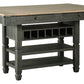 Tyler - Black / Gray - Rectangular Dining Room Counter Table