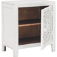 Fossil - White - Accent Cabinet