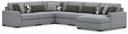 6 Pc. Right Arm Facing Corner Chaise Sectional