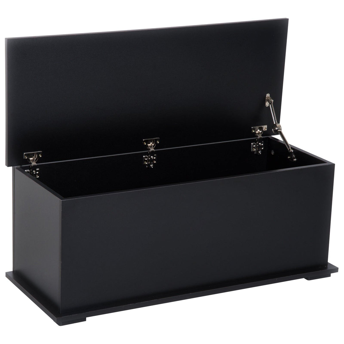 39.5" Storage Chest Bench with Flip-Top Lid - Black