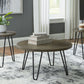 Hadasky - Brown / Beige - Occasional Table Set (Set of 3)