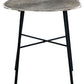 Laverford - Chrome / Black - Round End Table