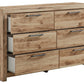 Hyanna - Tan Brown - Six Drawer Dresser