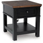 Wildenauer - Brown / Black - Rectangular End Table - Forward Furniture