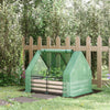 Steel Outdoor Raised Garden Bed with Greenhouse,Cover, Roll Up Door, Dual Use, 50