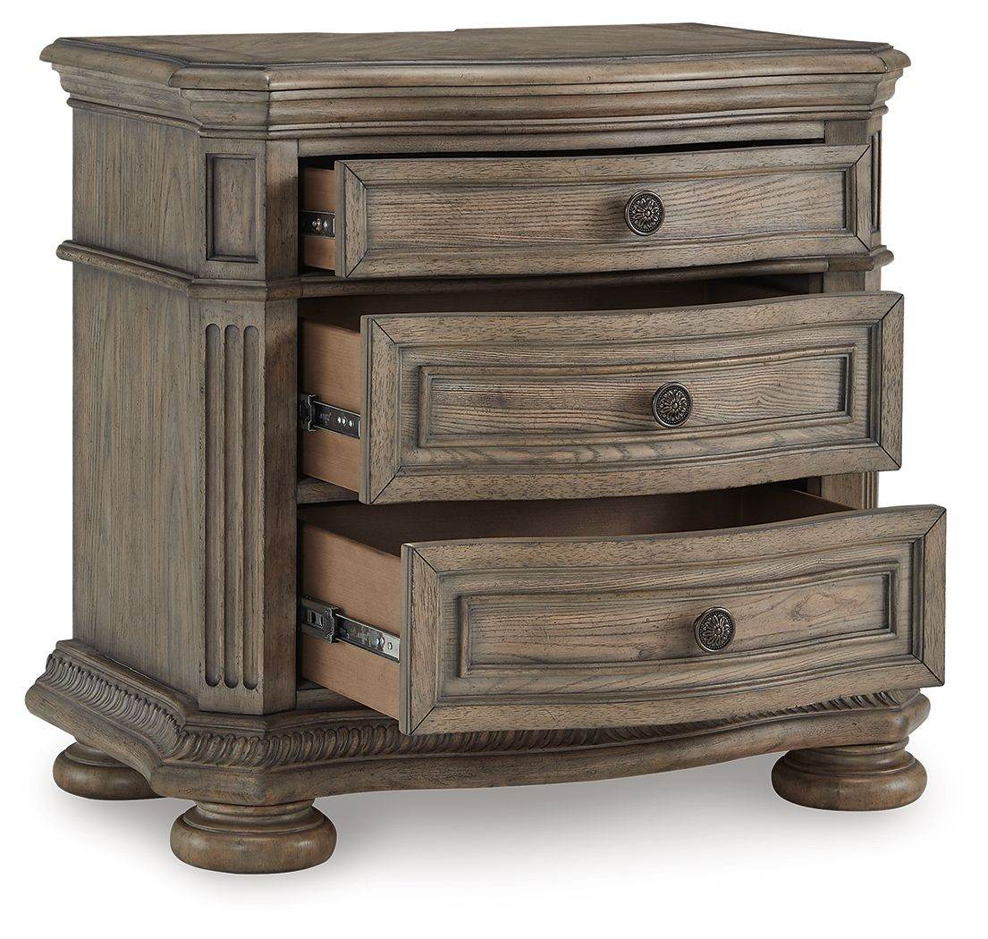 Ardenfield - Light Brown - Three Drawer Night Stand - Forward Furniture
