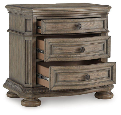 Ardenfield - Light Brown - Three Drawer Night Stand - Forward Furniture