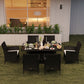 Garden Dining Set with Cushions