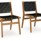 Fortmaine - Brown / Black - Dining Room Side Chair (Set of 2)