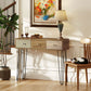 Narrow Console Table with Drawers, 35" Entryway Table with Hairpin Legs for Hallway, Foyer, Living Room, Brown