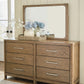 Cabalynn - Light Brown - Dresser And Mirror