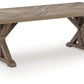 Laguna Heights - Rectangular Dining Table With Umbrella Option - Beige