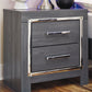 Lodanna - Gray - Two Drawer Night Stand