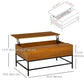 Lift-Top Coffee Table with Hidden Storage - Teak