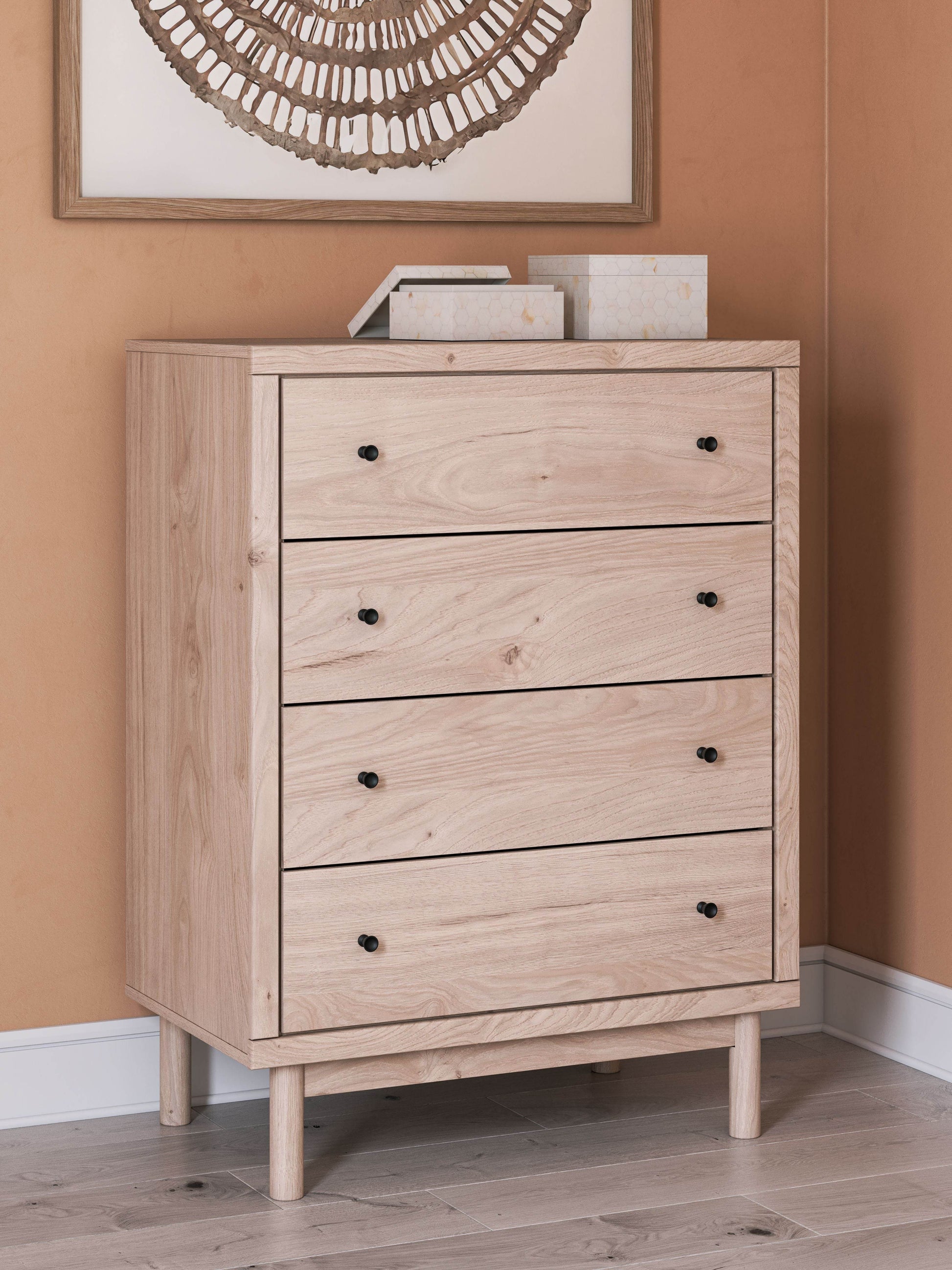 Arloster - Tan - Four Drawer Chest - Forward Furniture
