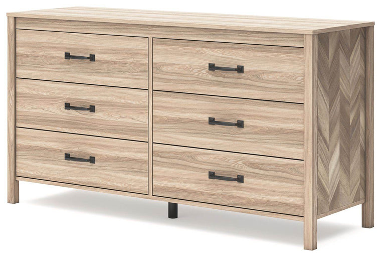 Battelle - Tan - Six Drawer Dresser - Forward Furniture