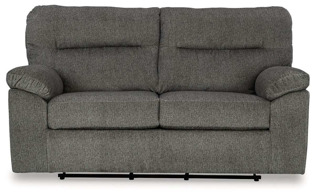 Bindura - Mineral - Glider Loveseat - Forward Furniture