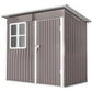 7' x 4' Galvanized Steel Garden Shed with Window