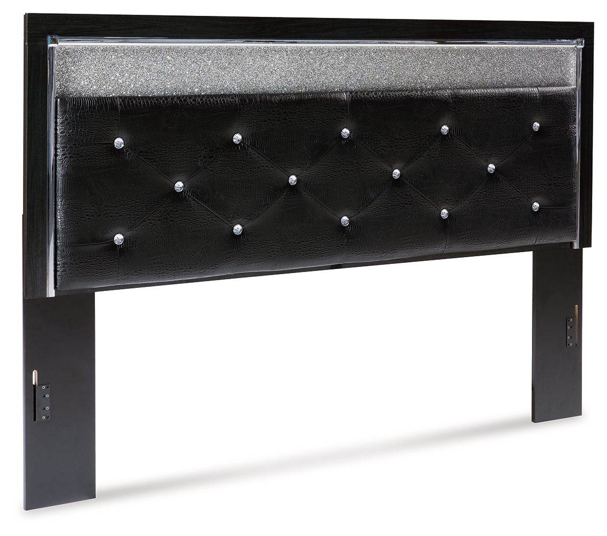 Kaydell - Uph Panel Headboard - Glitter Details