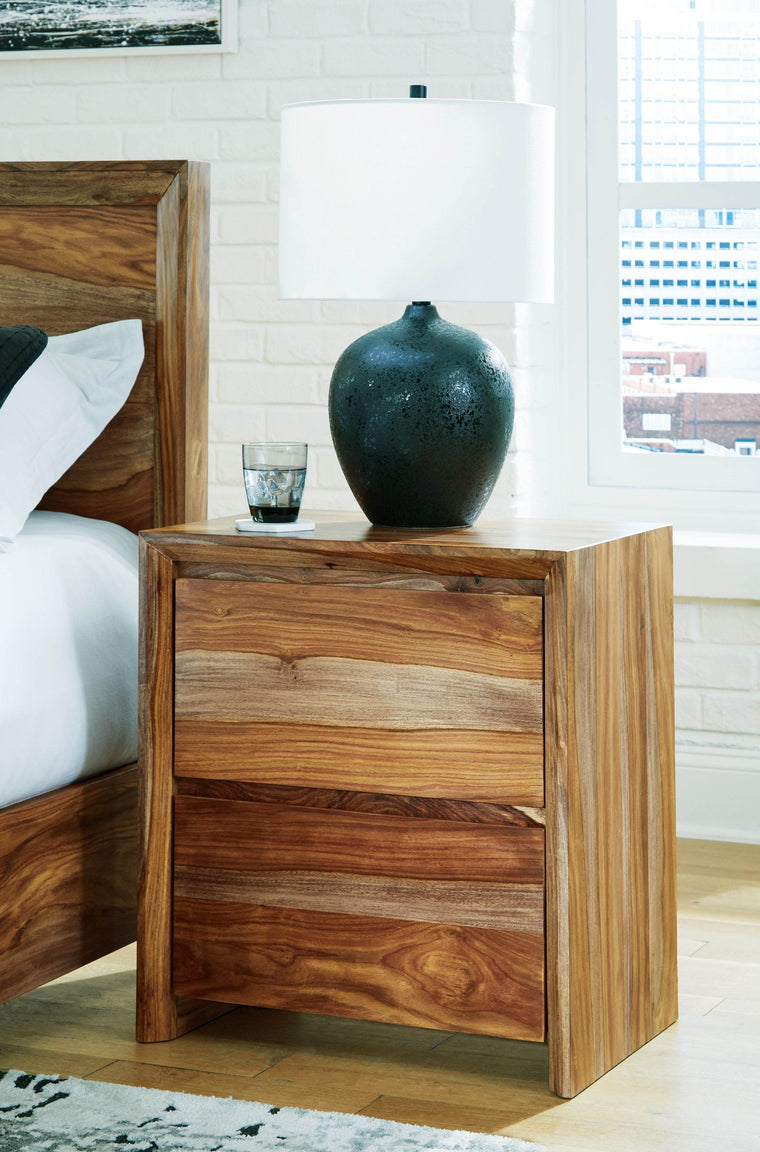 Dressonni - Brown - Two Drawer Night Stand - Forward Furniture