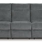 Barnsana - Power Reclining Sofa - Fabric - Gravel