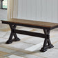 Wildenauer - Brown / Black - Large Dining Room Bench